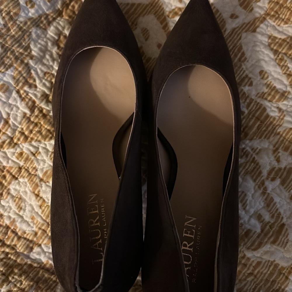 Lauren by Ralph Lauren Women's Lanette Suede Kitten Heels Pump Size 6 No Box - Picture 7 of 9
